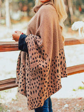 Leopard Turtleneck Poncho