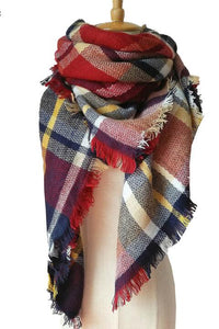 Plaid Imitation Cashmere Scarf