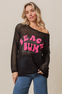 BiBi BEACH BUM Embroidered Knit Cover Up