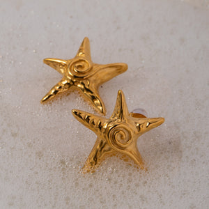Stainless Steel Star Shape Earrings