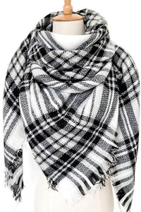 Plaid Imitation Cashmere Scarf